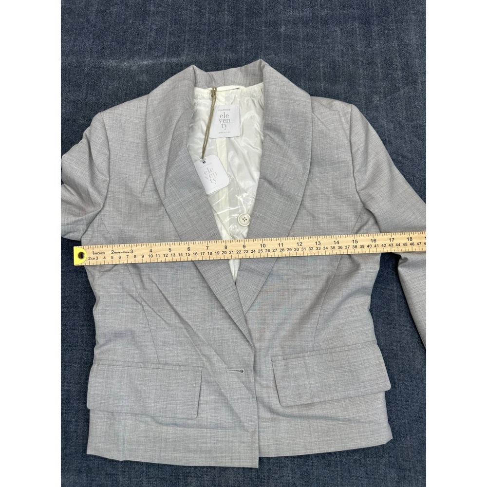 Eleventy Light Gray Tailored Women's Blazer - Picture 5 of 16